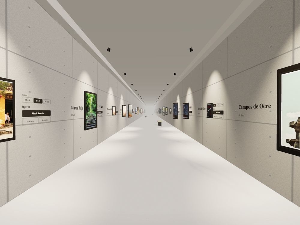 Raw concrete room — InGallery virtual gallery