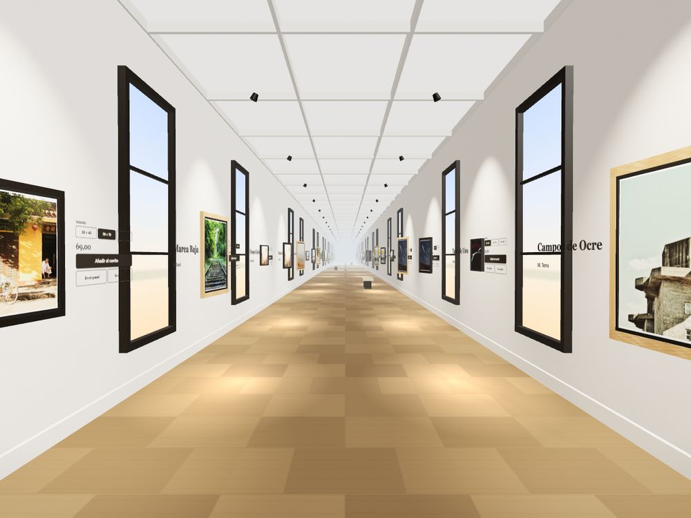 Gallery with windows room — InGallery virtual gallery
